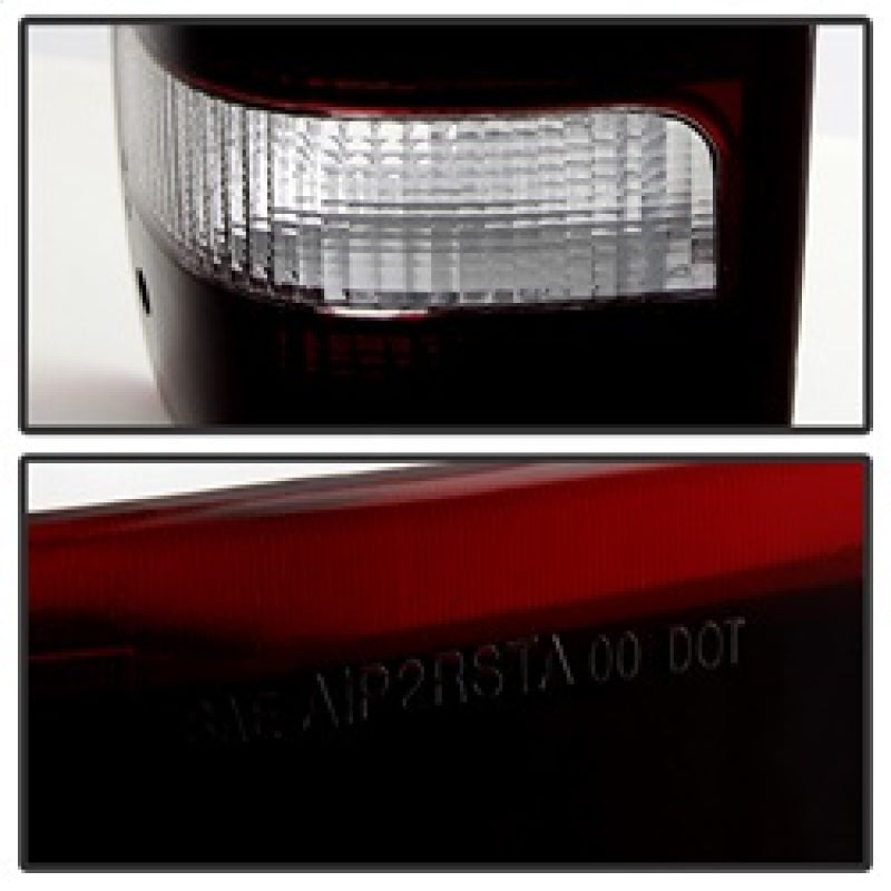 9030574 Xtune fits Ford 93-97 Ranger OE Style Tail Lights Red Smoked ALT-JH-FR