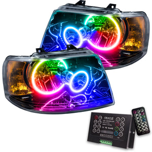 ORACLE Lighting 7154-333 Oracle 03-06 fits Ford Expedition SMD HL - Blk - ColorSHIFT w/ 2.0 Controller