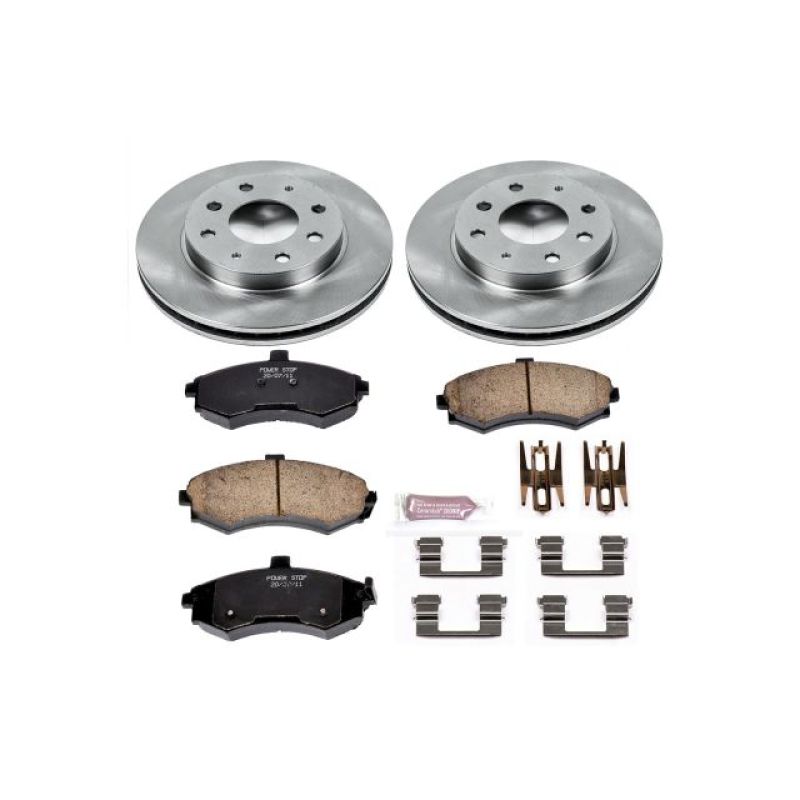 PowerStop KOE1093 fits Hyundai 02-05 Elantra Front Autospecialty Brake Kit
