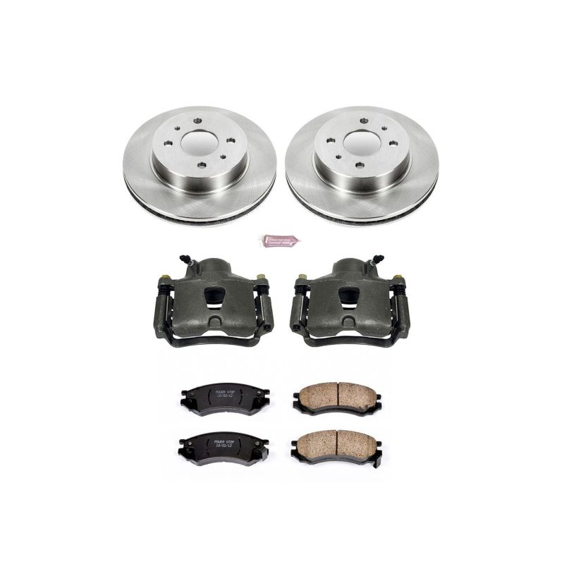 PowerStop KCOE1515 fits Saturn 91-92 SC Front Autospecialty Brake Kit w/Calipers