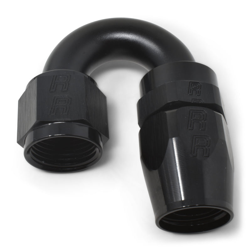 Russell 613535 Performance -12 AN Black 180 Degree Full Flow Swivel Hose End