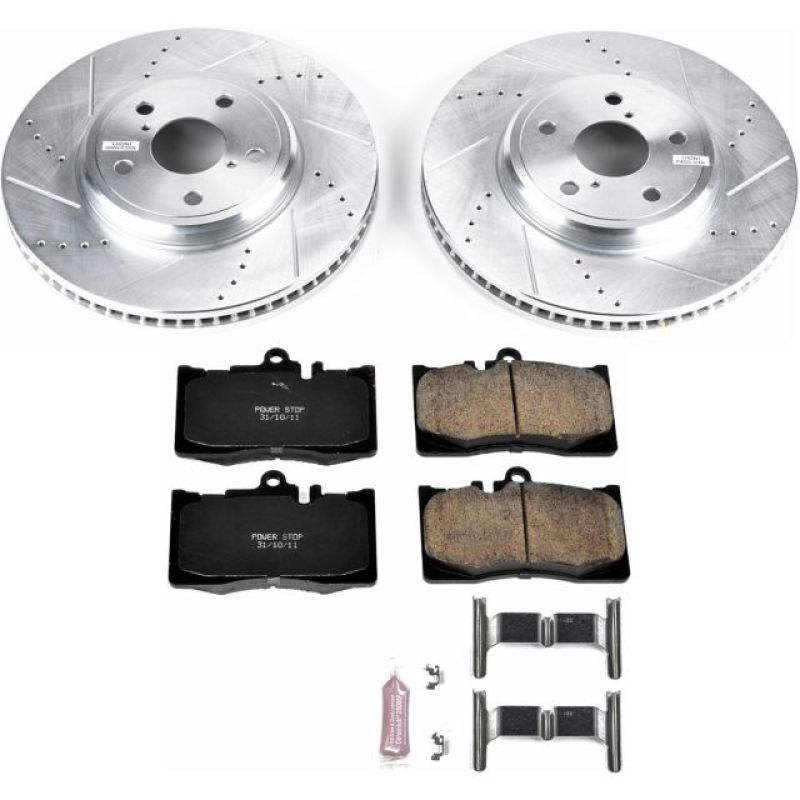 PowerStop K2327 fits Lexus 01-06 LS430 Front Z23 Evolution Sport Brake Kit