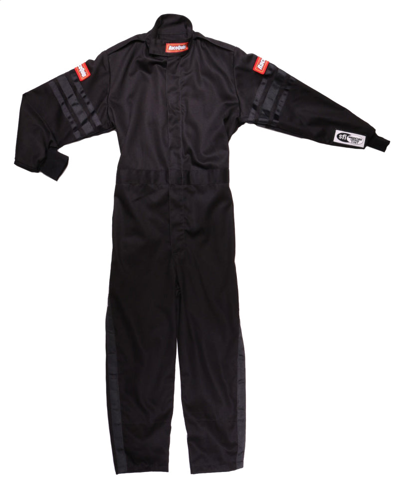 Racequip 1959991 Black Trim SFI-1 JR. Suit - KXSM