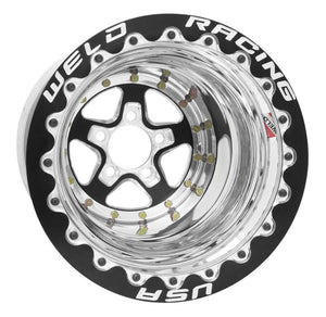 Weld  88B-510280MB Alumastar 2.0 15x10 / 5x4.75 BP / 5in. BS Black Wheel - Black