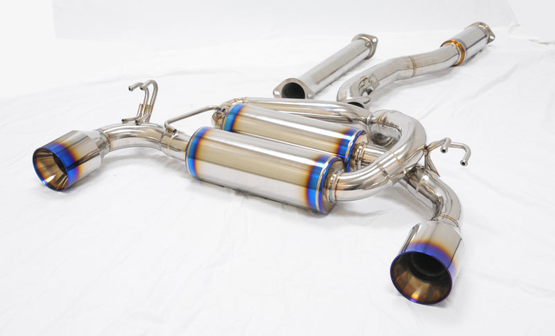 MXP MXSPCZ4A fits Mitsubishi 08-15 Evolution 10 w/2 Section Pipes T304 SP Exhaust System w/Dual Exit