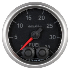 AutoMeter 5661 Autometer Elite 2-1/16in 0-35 PSI Fuel Pressure Stepper Motor w/ Peak & Warn