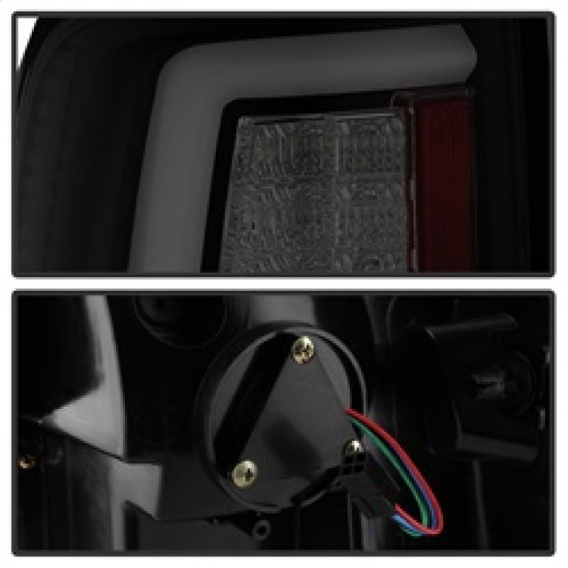 Spyder 5084064 fits Dodge 13-14 Ram 1500 Light Bar LED Tail Lights - Black Smok