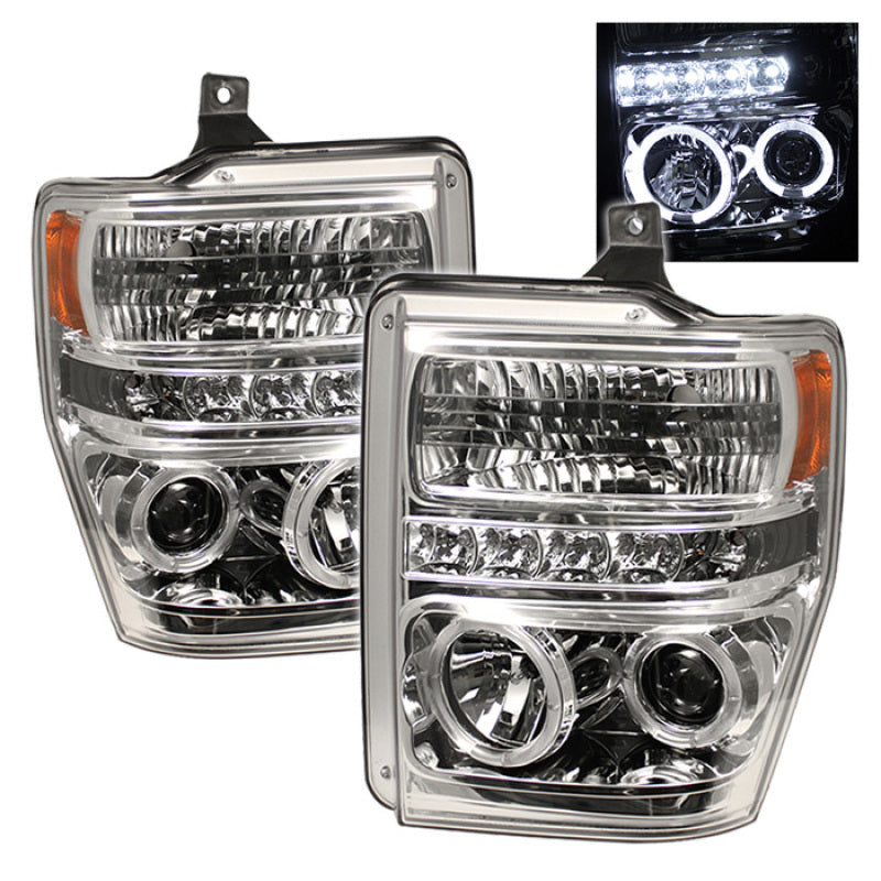 Spyder 5010582 fits Ford 08-10 F250/350/450 Super Duty Projector Headlights LED