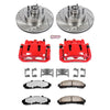 Power Stop KC1854-36 97-01 Mercury Mountaineer Front Z36 Truck & Tow Kit w/Cals
