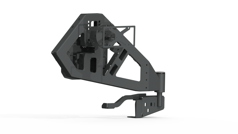 Road Armor 518RTC0B 18-20 fits Jeep Wrangler JL Stealth Rear Tire Carrier Assembly - Tex Blk