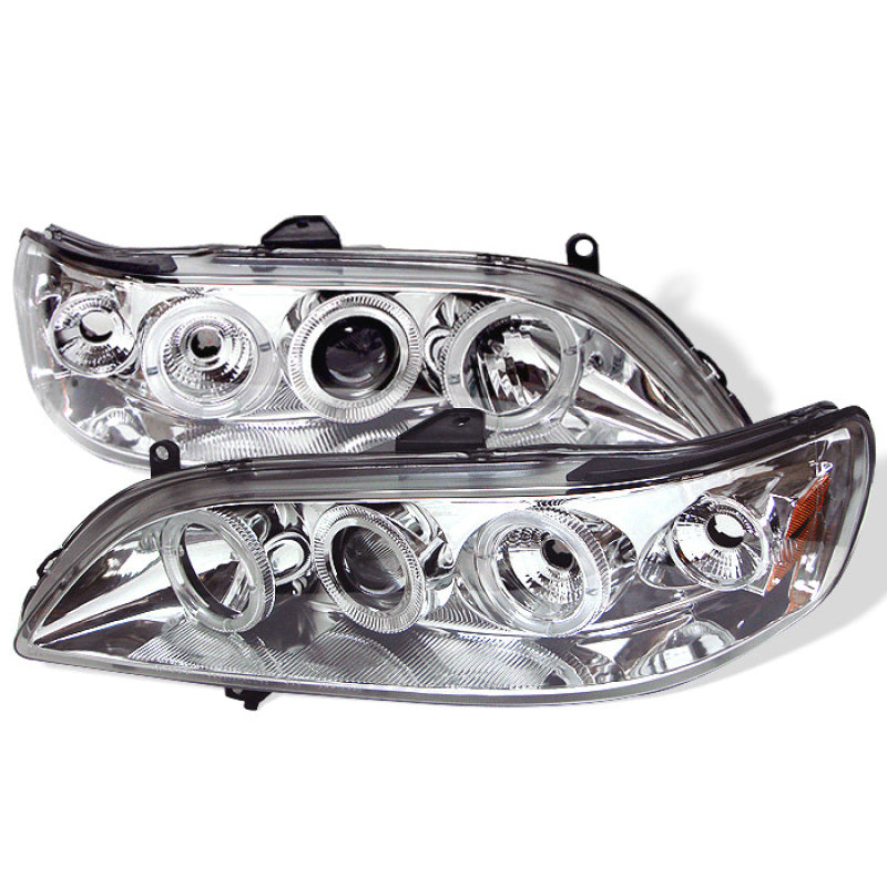 Spyder 5010735 fits Honda 98-02 Accord 1PC Projector Headlights LED Halo Amber