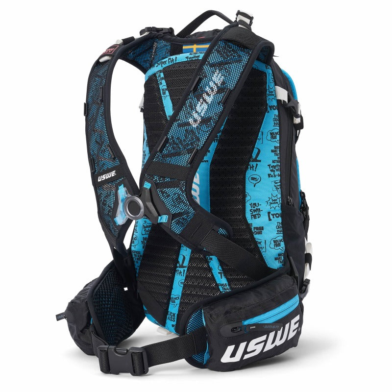 USWE 2162826 Flow MTB Protector Pack 16L - Black/Malmoe Blue