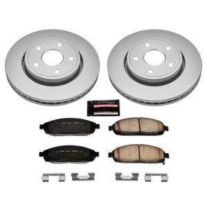 PowerStop fits Jeep Commander Front Z17 Evolution Geo 06-10met Coated Brake Kit