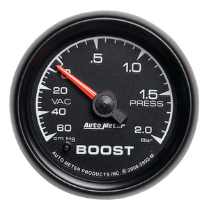 AutoMeter 5903-M Autometer ES 52mm 60cm.Hg - 2.0 Bar Mechanical Boost/Vacuum Gauge