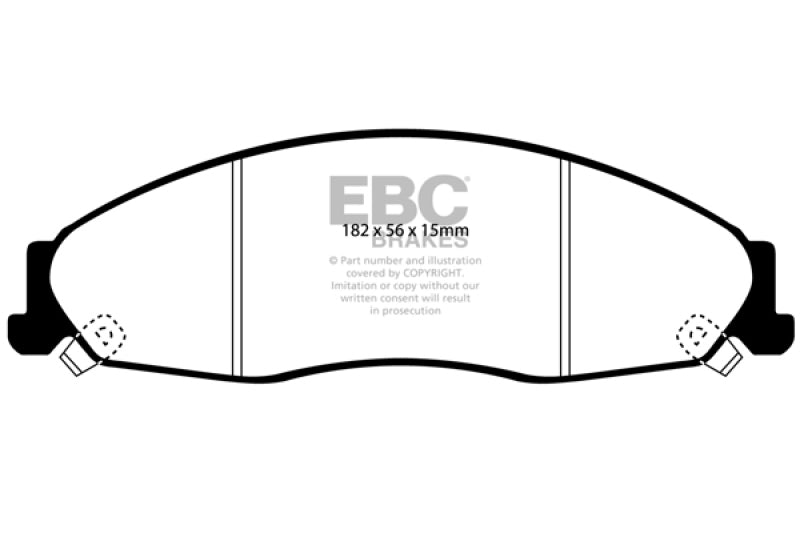 EBC DP21645 fits Cadillac 02-05 CTS 2.6 Greenstuff Front Brake Pads