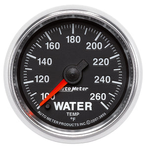 AutoMeter 3855 Autometer GS 100-260 degree Electronic Water Temperature Gauge