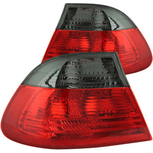 ANZO 221202 2000-2003 fits BMW 3 Series E46 Taillights Red/Smoke - Outer