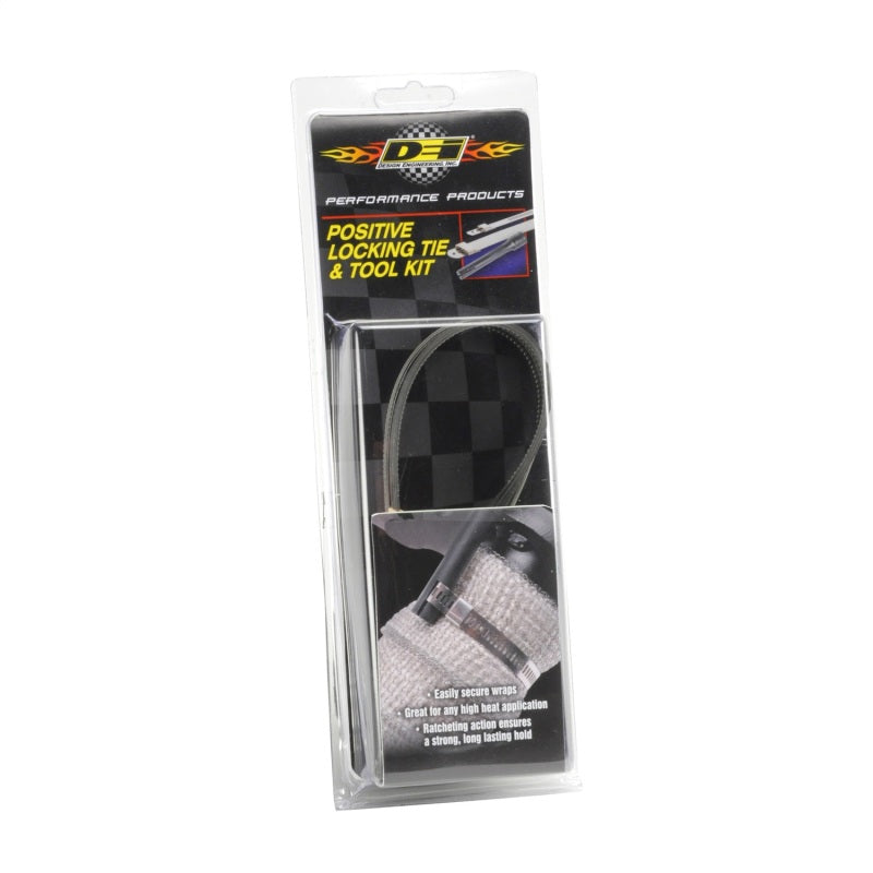 DEI  10219 Stainless Steel Positive Locking Tie & Tool Kit - 8in (8 Pack) & 14in