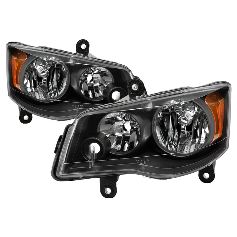 xTune 9042492 11-17 fits Dodge Grand Caravan OEM Style Headlights - Black (HD-J