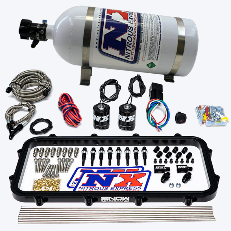 Nitrous Express 20963-15 Holley Hi-fits Ram Dry Direct Port Plate Nitrous System
