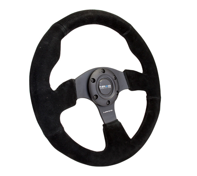NRG RST-012S Reinforced Steering Wheel (320mm) Suede w/Black Stitch