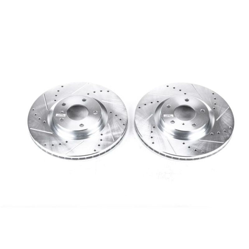 PowerStop fits Infiniti 08-12 EX35 Front Evolution Drilled & Slotted Rotors -
