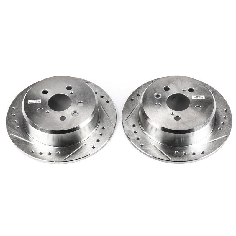 PowerStop fits Toyota 95-99 Celica Rear Evolution Drilled & Slotted Rotors -