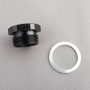 Fragola 491980-BL 7/8-20 Inlet Plug - Blank - Black