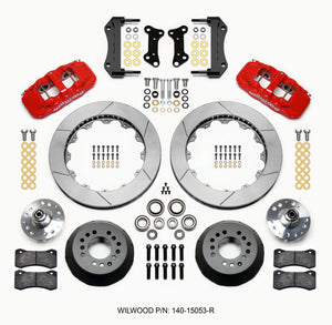 Wilwood 140-15053-R fits AERO6 Front Hub Kit 15.00 Red 67-69 fits Camaro 64-72