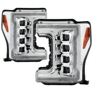 Spyder 5087447 fits Ford 17-18 F-250/F-350/F450 Full LED Headlights Black PRO-Y
