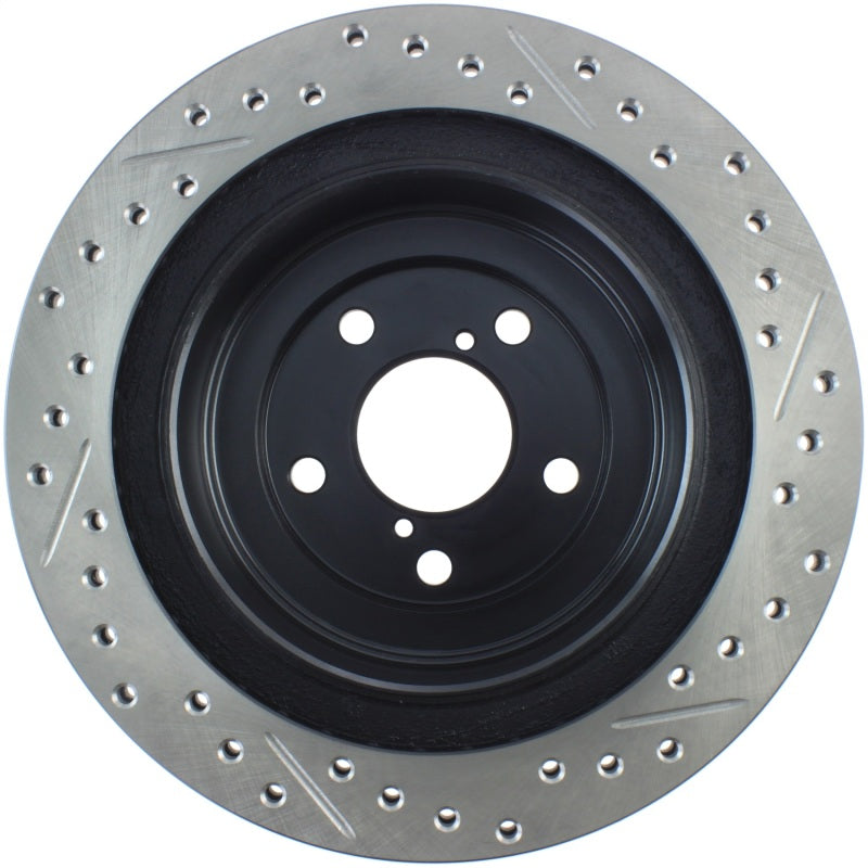 Stoptech 127.47025R 06-07 Subaru Impreza WRX (Exc STi) Slotted & Drilled Right Rear Rotor