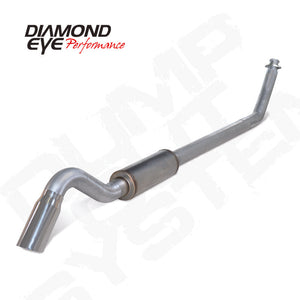 Diamond Eye Performance K4212A-TD Diamond Eye 4in AL TURBO BACK SGL DUMP OUT 94-02 fits DODGE INCLUDING TIP