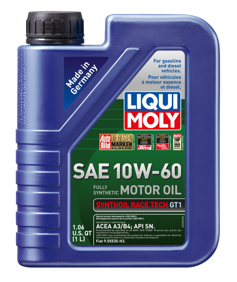 LIQUI MOLY 2068 1L Synthoil Race Tech GT1 Motor Oil SAE 10W60