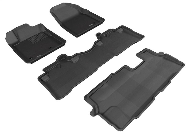 3D MAXpider 2019-2020 fits Hyundai Veloster Kagu 2nd Row Floormats - Black
