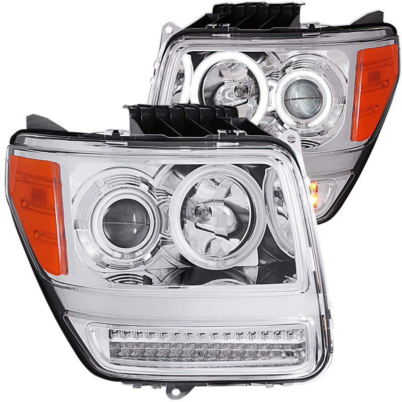 ANZO 111144 2012 fits Dodge 07-20 Nitro Projector Headlights w/ Halo Chrome (CCFL) G2