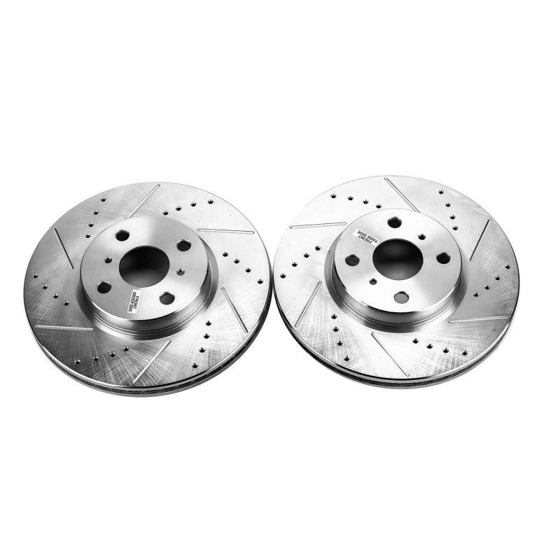 PowerStop fits Toyota 12-18 Yaris Front Evolution Drilled & Slotted Rotors -