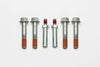 Wilwood bolt kit 1/2-13X2.75 LG hfcs silver epoxy 1193-S 4PK W/STEERING stop