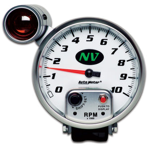 AutoMeter 7499 AutoMeter Gauge Tachometer 5in. 10K RPM Pedestal W/ Ext. Shift-Lite NV