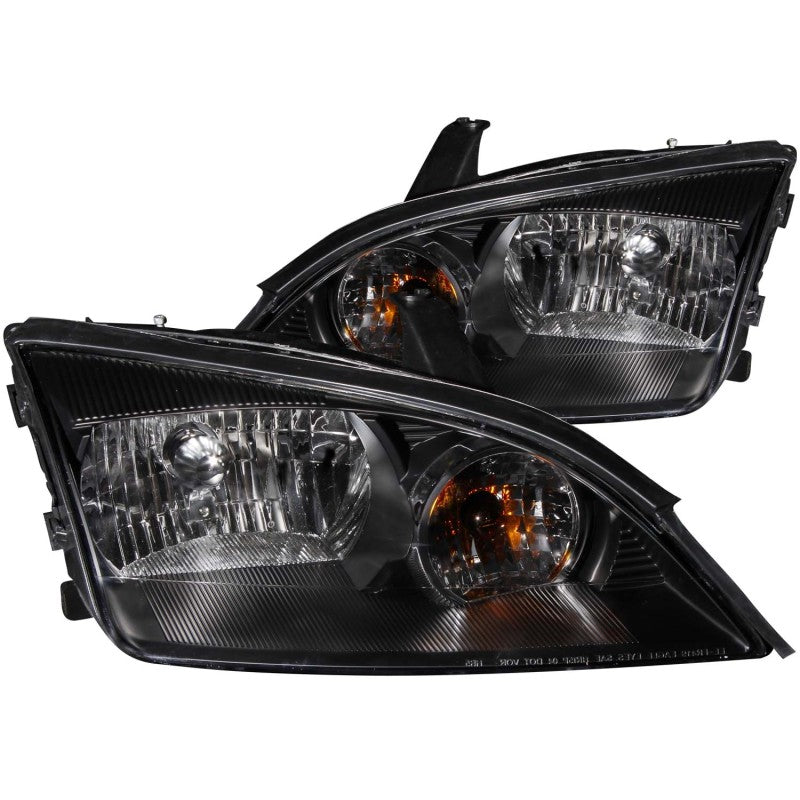 ANZO 121229 2007 fits Ford 05-20 Focus Crystal Headlights Black