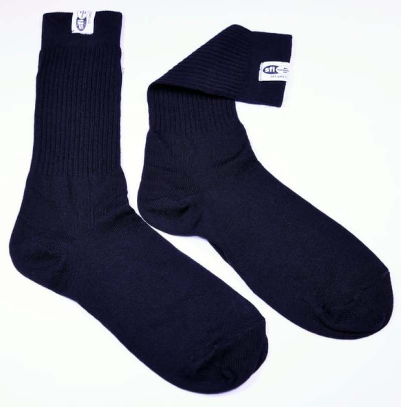 Racequip 411990 SFI 3.3 Fire Retardant Socks XX-Small -Shoe Size K8-13 Black