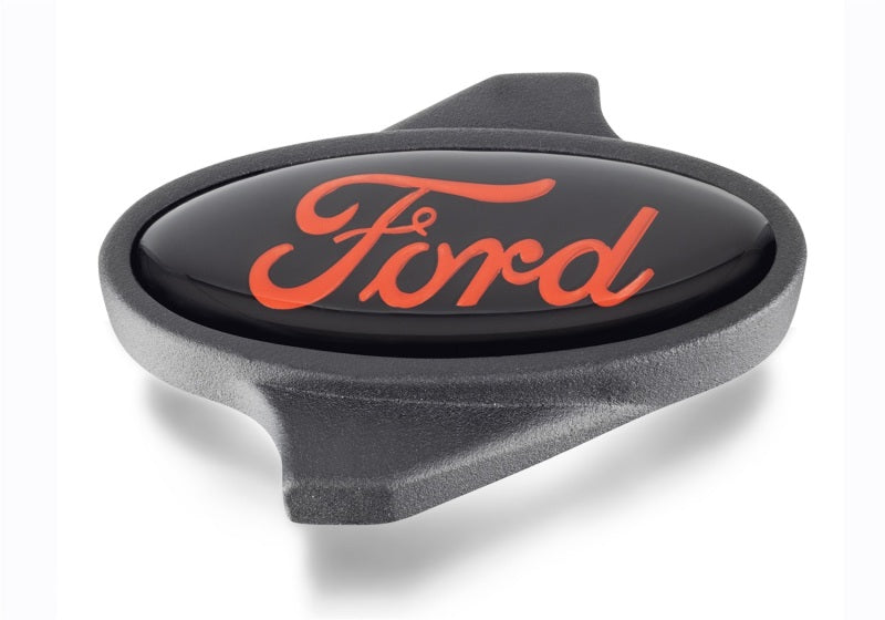 fits Ford 302-339 Racing Air Cleaner Nut w/ Red fits Ford Logo - Black