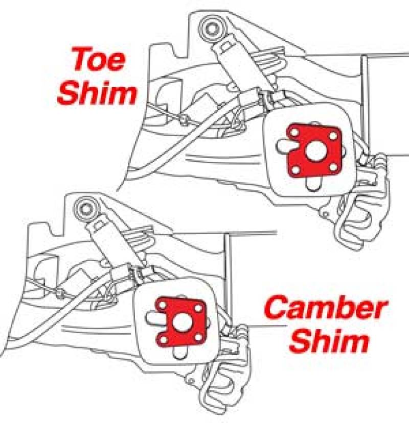 SPC Performance 71770 Fiat Rear Camber and Toe Shim Set (24 Shims)