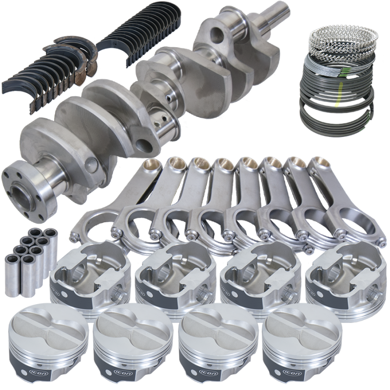 Eagle 14223060 fits Ford 289/302 3.400in Crank 5.400in H-Beam -11cc Flat Top 4.060in Pistons Rotating Assembly