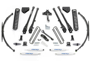Fabtech K2129 08-16 fits Ford F250/350 4WD 8in 4Link Sys w/Coils & Rr Lf Sprngs & Perf Shks