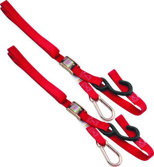 BikeMaster 100536 BikeMaster Tiedown Carabiner Softhook - Red