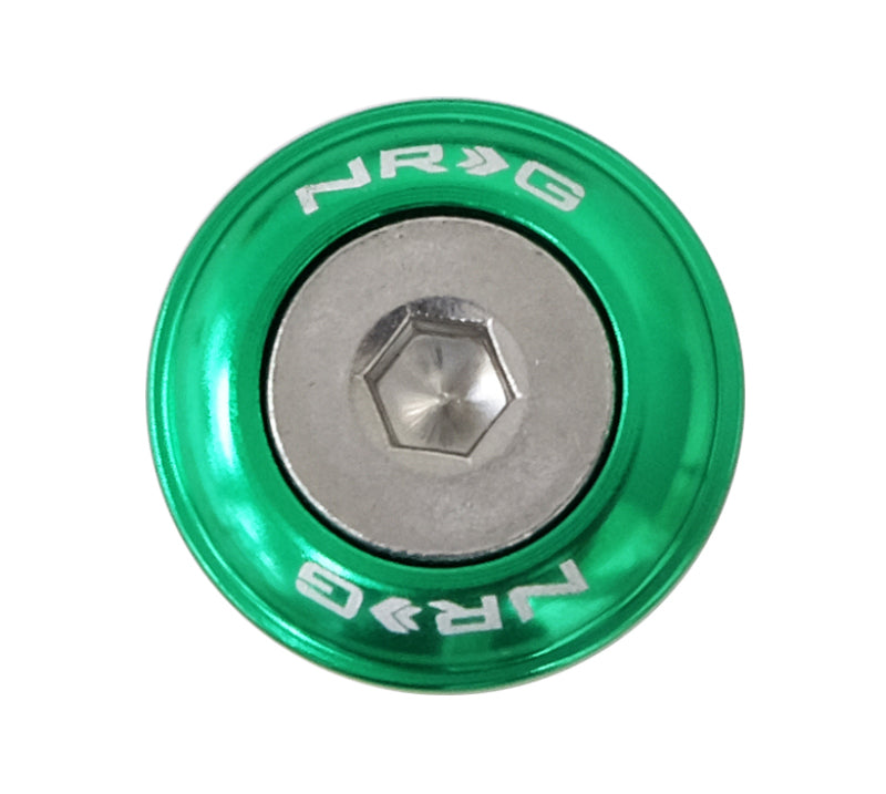 NRG FW-100GN Fender Washer Kit w/Rivets For Plastic (Green) - Set of 10