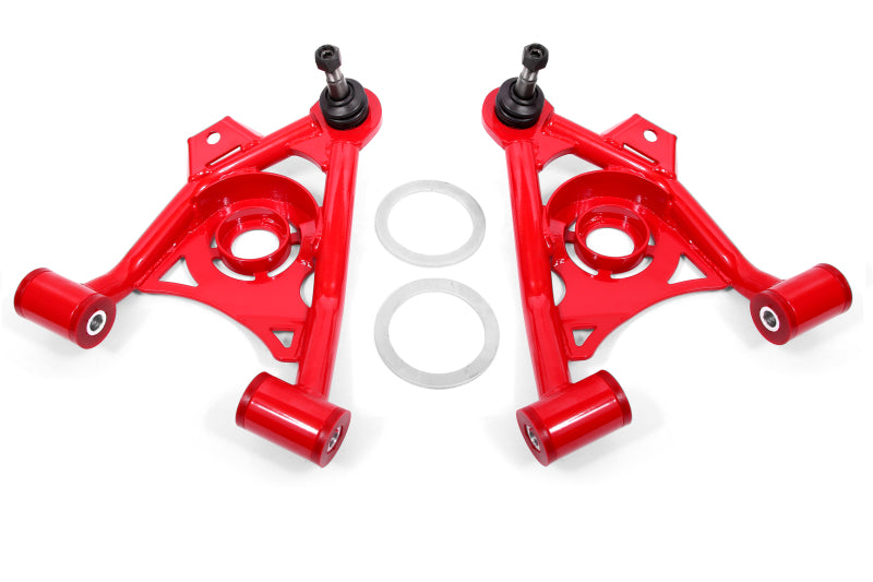 BMR AA037R Mustang Fox Lower Control A-Arm Front w/ Spring Pocket/Tall Ball Joint - Red