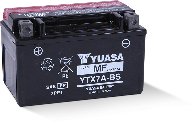 Yuasa YUAM32X7A YTX7A-BS Maintenance Free AGM 12 Volt Battery (Bottle Supplied)