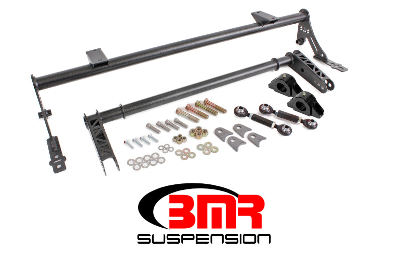 BMR XSB011H S197 Mustang Rear Bolt-On Hollow 35mm Xtreme Anti-Roll Bar Kit (Delrin) - Black Hammertone