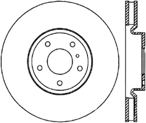 Stoptech 126.42076CSL Power Slot 03-07 350z/ 03-04 G35 w/ Brembo SportStop CRYO Slotted Front Left Rotor